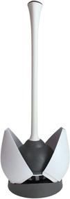 img 4 attached to 🚽 Clorox Toilet Plunger with Convenient Hideaway Storage Caddy, 16.5” x 6.5” x 6.5”, Base Included, Gray/White