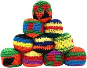 img 4 attached to 🧶 System Sellers Assorted Crochet Footbags: Top-quality footbag selection for endless fun!