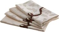 🎄 lenox holiday nouveau napkin 4 pack: exquisite table linens for festive celebrations logo