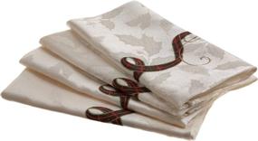 img 2 attached to 🎄 Lenox Holiday Nouveau Napkin 4 Pack: Exquisite Table Linens for Festive Celebrations