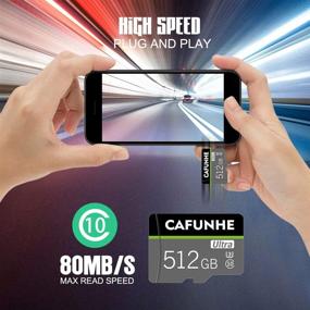 img 3 attached to 📱 512GB Class 10 Micro SD Card with Adapter - High Speed TF Card for Android Smartphones, Cameras, Tablets, and More