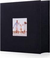 📷 artmag fabric photo album 4x6: 400 pockets, large capacity linen album for family wedding anniversary, vertical photos, black логотип