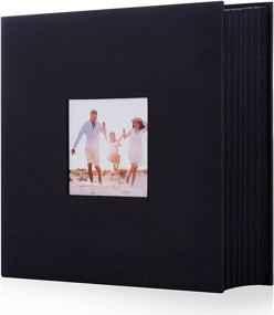 img 4 attached to 📷 Artmag Fabric Photo Album 4x6: 400 Pockets, Large Capacity Linen Album for Family Wedding Anniversary, Vertical Photos, Black