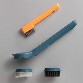 img 1 attached to 🧽 Versatile Cleaning Brush Set: Kitchen Scrub Dish Brush with Handle & Sink Brush Combo