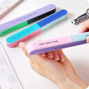 img 1 attached to 💅 Get Flawless Nails with 10 PCS IFUNSON Professional 7 Way Nail File and Buffers: Perfect Manicure Tools for Women and Girls!