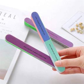 img 3 attached to 💅 Get Flawless Nails with 10 PCS IFUNSON Professional 7 Way Nail File and Buffers: Perfect Manicure Tools for Women and Girls!