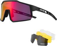 🕶️ kapvoe polarized cycling glasses: the ultimate tr90 sports sunglasses with interchangeable lenses for men and women, perfect for running and cycling logo