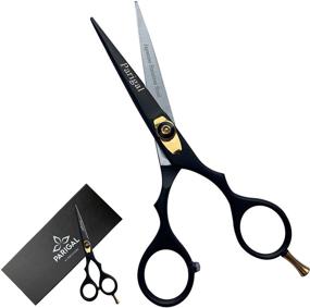 img 4 attached to 💇 Профессиональные ножницы Parigal 5.5" для стрижки волос - бритьевые парикмахерские ножницы из японской нержавеющей стали - прочные инструменты для стрижки волос для мужчин и женщин