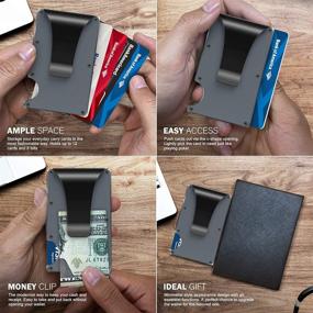 img 2 attached to RFID Blocking Carbon Minimalist Wallet Men's Accessories for Wallets, Card Cases & Money Organizers