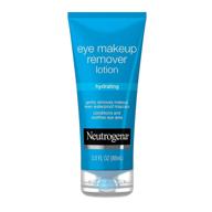 💧 neutrogena hydrating eye makeup remover lotion: gentle and effective daily remover for waterproof mascara, fragrance-free - 3 oz logo