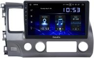🚗 dasaita android 10.0 car stereo with 10.2" screen, gps navigation, 4gb ram 32gb rom - compatible with honda civic 2006-2011 logo