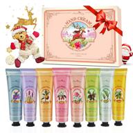 🎁 alotlucky hand cream gift set - 8 pack travel size nourishing hand cream set with natural shea and vitamin e - moisturizing & hydrating for dry hands - including bear doll - ideal gift for women/men - perfect for christmas, birthdays, and any occasion logo