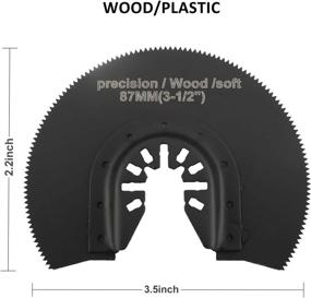 img 2 attached to 🔧 Premium 23 PCS Metal Wood Oscillating Multitool Saw Blades for Porter Cable, Black & Decker, Craftsman, Ridgid, Ryobi, Milwaukee, Dewalt, Rockwell Chicago, and More