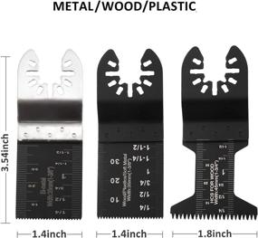 img 3 attached to 🔧 Premium 23 PCS Metal Wood Oscillating Multitool Saw Blades for Porter Cable, Black & Decker, Craftsman, Ridgid, Ryobi, Milwaukee, Dewalt, Rockwell Chicago, and More