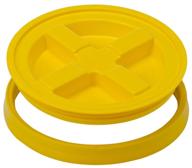 🟡 gamma2 gamma seal lid - yellow - fits 3.5 to 7 gallon buckets or pails - effective storage solution logo