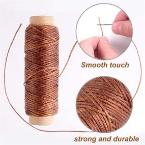 img 3 attached to 🧵 FEPITO Colors Leather Thread Sewing: High-Quality Threads for Superior Leathercraft Projects