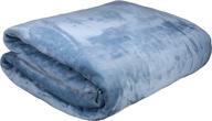 🔵 plush 15lb weighted blanket: soft, large 60"x80" size for ultimate comfort, with machine-washable ultra-soft cover in blue logo