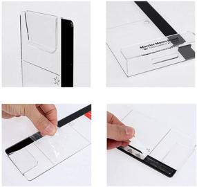 img 1 attached to Acrylic Message Memo Boards Sticky Reminder for Computer Monitors Screen - LRZCGB Monitor Memo Board (Right)