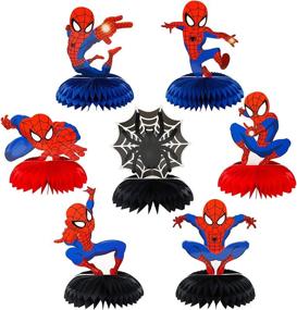 img 4 attached to PANTIDE Superhero Centerpieces Double Sided Decorations