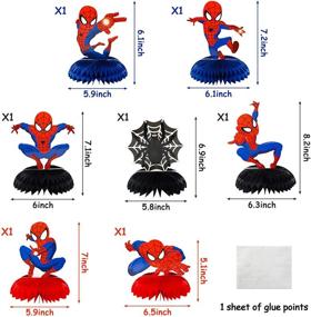 img 3 attached to PANTIDE Superhero Centerpieces Double Sided Decorations