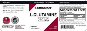 img 1 attached to Kirkman L Glutamine 250 Hypoallergenic Vegetarian