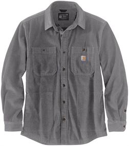 img 1 attached to Carhartt Heavyweight Corduroy Jersey Lined Long Sleeve