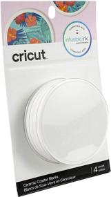 img 3 attached to 🎨 Cricut Coaster Blanks: White Ceramic Infusible Ink for Stunning Designs