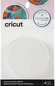 img 4 attached to 🎨 Cricut Coaster Blanks: White Ceramic Infusible Ink for Stunning Designs