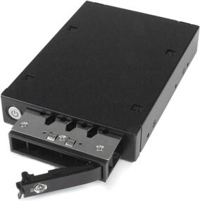 img 3 attached to 📱 StarTech.com Mobile Rack Backplane for 2.5" SATA/SAS Drive - Supports 5mm-15mm SSDs/HDDs - Hot Swap Vented Metal Enclosure - SATSASBP125