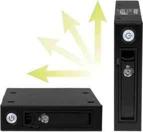 img 1 attached to 📱 StarTech.com Мобильная стойка для жёстких дисков на 2,5" SATA/SAS - Поддерживает SSD/HDD толщиной 5мм-15мм - Горячая замена с вентиляционным металлическим корпусом - SATSASBP125
