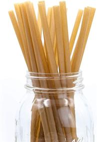 img 3 attached to 🌱 LK3 Certified Compostable Sugarcane Straws 200 Pack: Eco-friendly Plant-based Biodegradable Straws - ASTM D6400 Compliant, Plastic-free, Reusable and Paper Wrapped