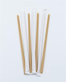 img 2 attached to 🌱 LK3 Certified Compostable Sugarcane Straws 200 Pack: Eco-friendly Plant-based Biodegradable Straws - ASTM D6400 Compliant, Plastic-free, Reusable and Paper Wrapped