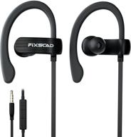 🎧 fixscad y171 sports earbuds: wired microphone & over ear hook for iphone, samsung – ideal for exercise & running logo