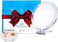 🔍 ultimate precision: 20x magnifying mirror for flawless makeup, tweezing, and skincare logo