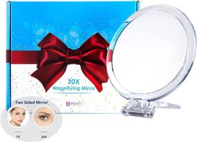 img 4 attached to 🔍 Ultimate Precision: 20X Magnifying Mirror for Flawless Makeup, Tweezing, and Skincare