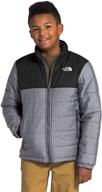 🧥 ultimate versatility: north face reversible chimborazo jacket for boys logo