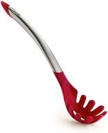 🍝 cuisipro silicone spaghetti server, 12.25-inch, red - perfect non-stick pasta twirling tool in vibrant red color logo