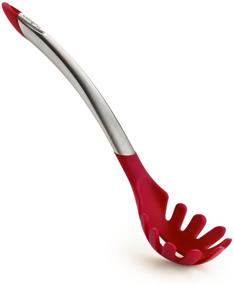 img 2 attached to 🍝 Cuisipro Silicone Spaghetti Server, 12.25-Inch, Red - Perfect Non-Stick Pasta Twirling Tool in Vibrant Red Color