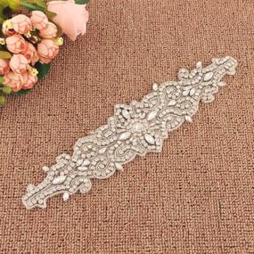 img 2 attached to ZHENM Womens Wedding Ribbon Rhinestone Women's Accessories and Belts