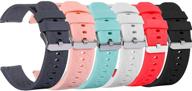 chofit silicone band compatible with fossil gen 5 carlyle/julianna - best 22mm soft watch band replacement for fossil men's gen 6 44mm/gen 5e 44mm watches logo