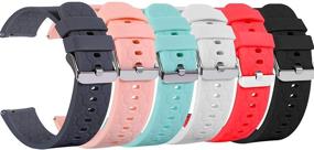 img 4 attached to Chofit Silicone Band Compatible with Fossil Gen 5 Carlyle/Julianna - Best 22mm Soft Watch Band Replacement for Fossil Men's Gen 6 44mm/Gen 5E 44mm Watches