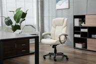 amazonbasics high back leather executive computer furniture logo
