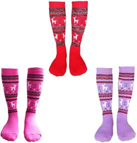 img 4 attached to ❄️ Kalakids Ski Socks: Winter Warm Snowboard Thermal Socks for Kids: 1-Pack / 3-Pack for Boys & Girls (4-13 Years XS/S)