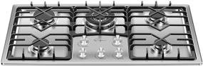 img 2 attached to 🔥 Empava 36-Inch Gas Stove Cooktop: 5 Italy Sabaf Sealed Burners, NG/LPG Convertible, Stainless Steel