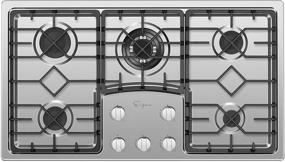 img 3 attached to 🔥 Empava 36-Inch Gas Stove Cooktop: 5 Italy Sabaf Sealed Burners, NG/LPG Convertible, Stainless Steel