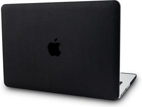 img 4 attached to Premium KECC Leather Case for MacBook Pro 13" (2021/2020/2019/2018/2017/2016) - Stylish Italian Leather Hard Shell Cover with A2338 M1 A2289 A2251 Compatibility - Sleek Black Leather Finish