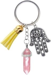img 1 attached to JewelBeauty Natural Healing Keychain Protection