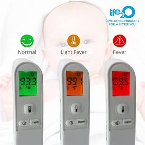 img 1 attached to 🌡️ Digital Non-Contact Infrared Thermometer for Babies, Kids, Adults - Fahrenheit & Celsius Reading, Touchless Forehead & Object Detection, Fever Alarm, Silent Mode