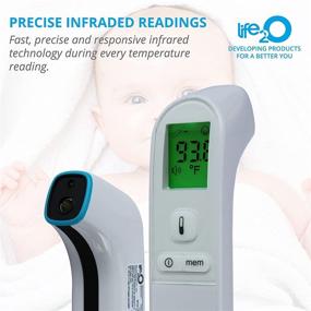 img 2 attached to 🌡️ Digital Non-Contact Infrared Thermometer for Babies, Kids, Adults - Fahrenheit & Celsius Reading, Touchless Forehead & Object Detection, Fever Alarm, Silent Mode