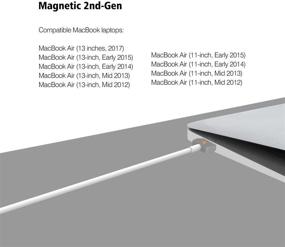 img 1 attached to Charger MacBook Magnetic T Tip Adapter